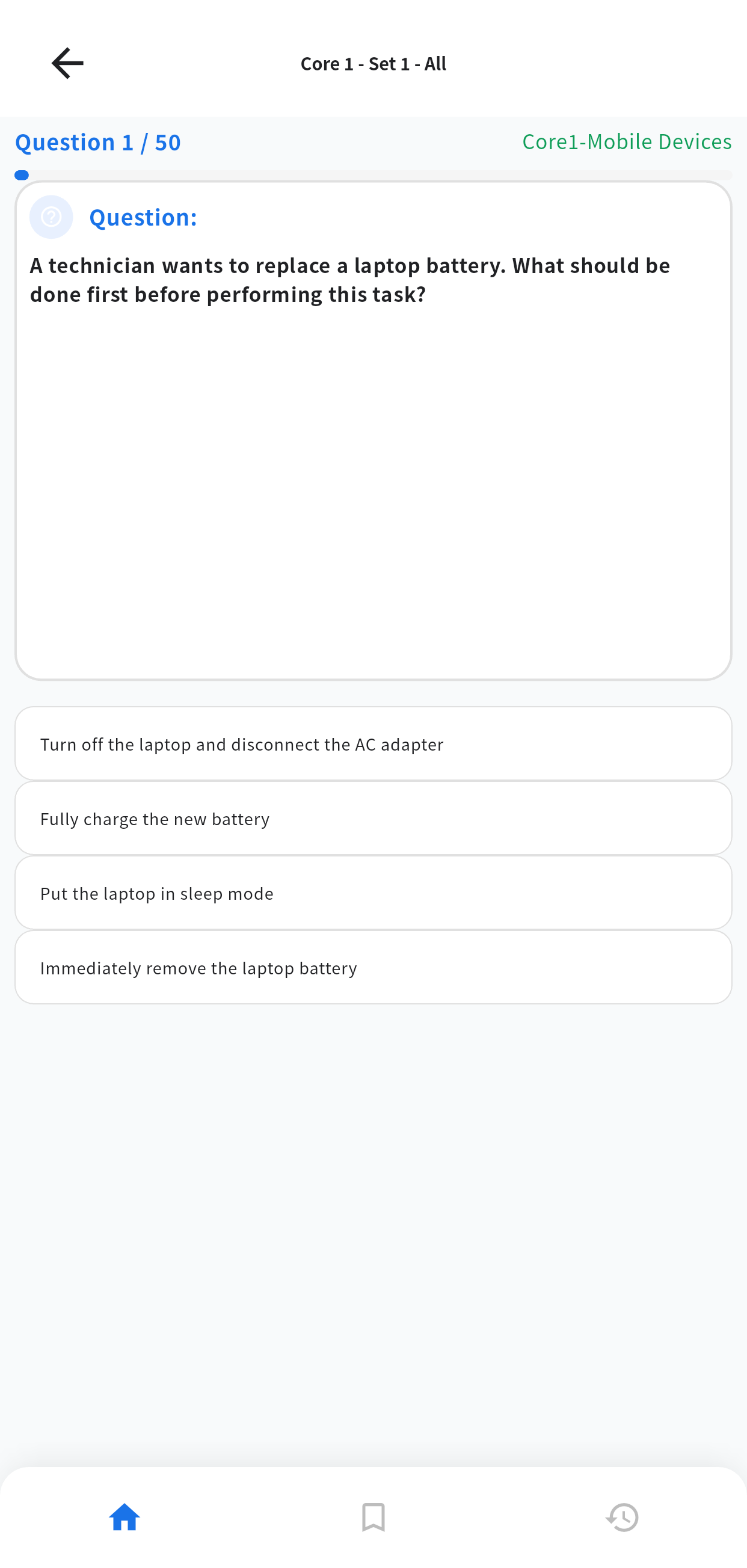 CompTIA A+ English app screen 2