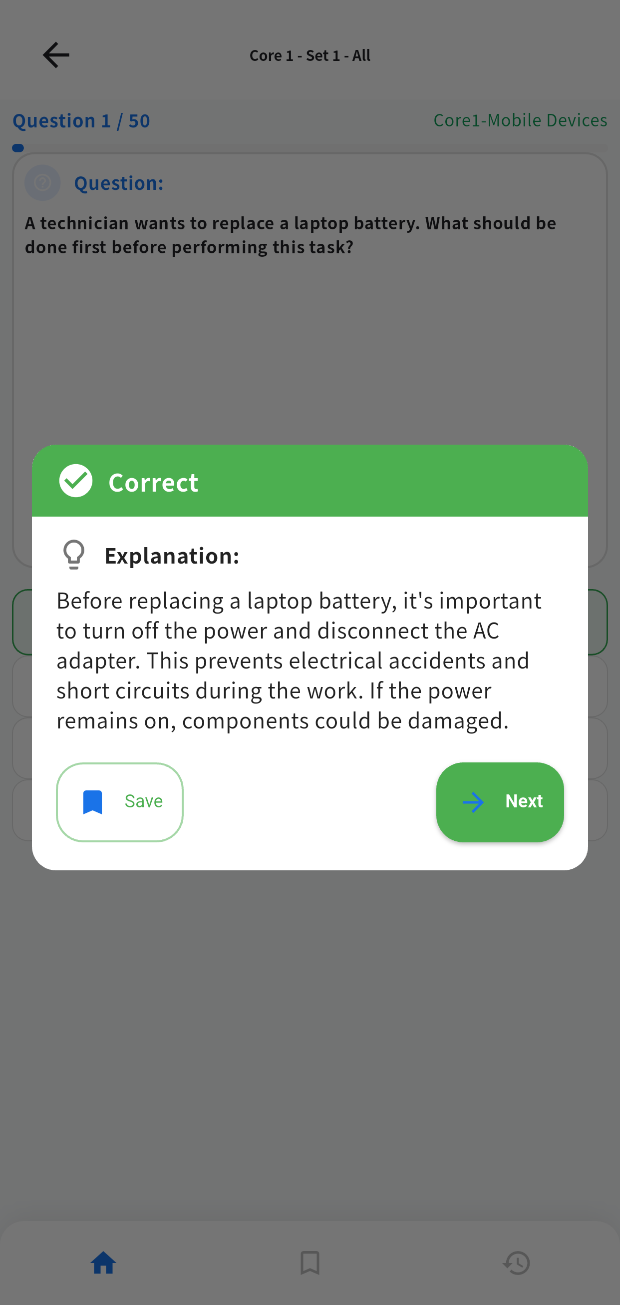 CompTIA A+ English app screen 3