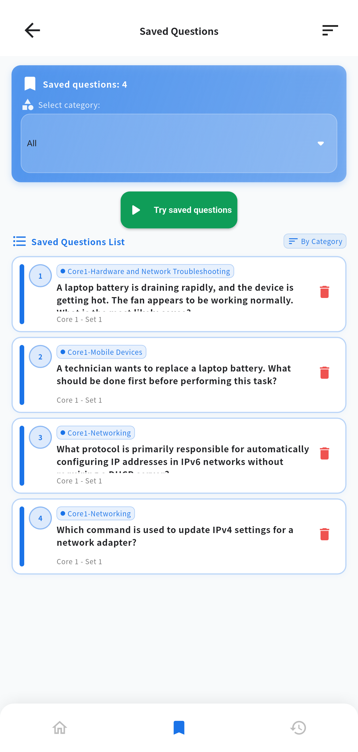 CompTIA A+ English app screen 5